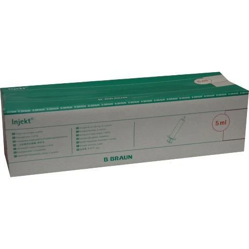 B. BRAUN MELSUNGEN AG BRAUN INJEKT Spritzen m. exzentr. Konus Luer 100X5ml PZN 2057903