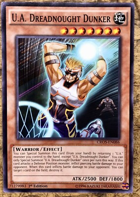 Yu-Gi-Oh! U.A. Dreadnought Dunker Card - CROS-EN086 Common, 1st Edition, From Crossed Souls Set - View #8