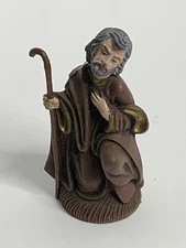 Italy Christmas Joseph Shepherd Kneeling 3.5" Tall Nativity Vintage
