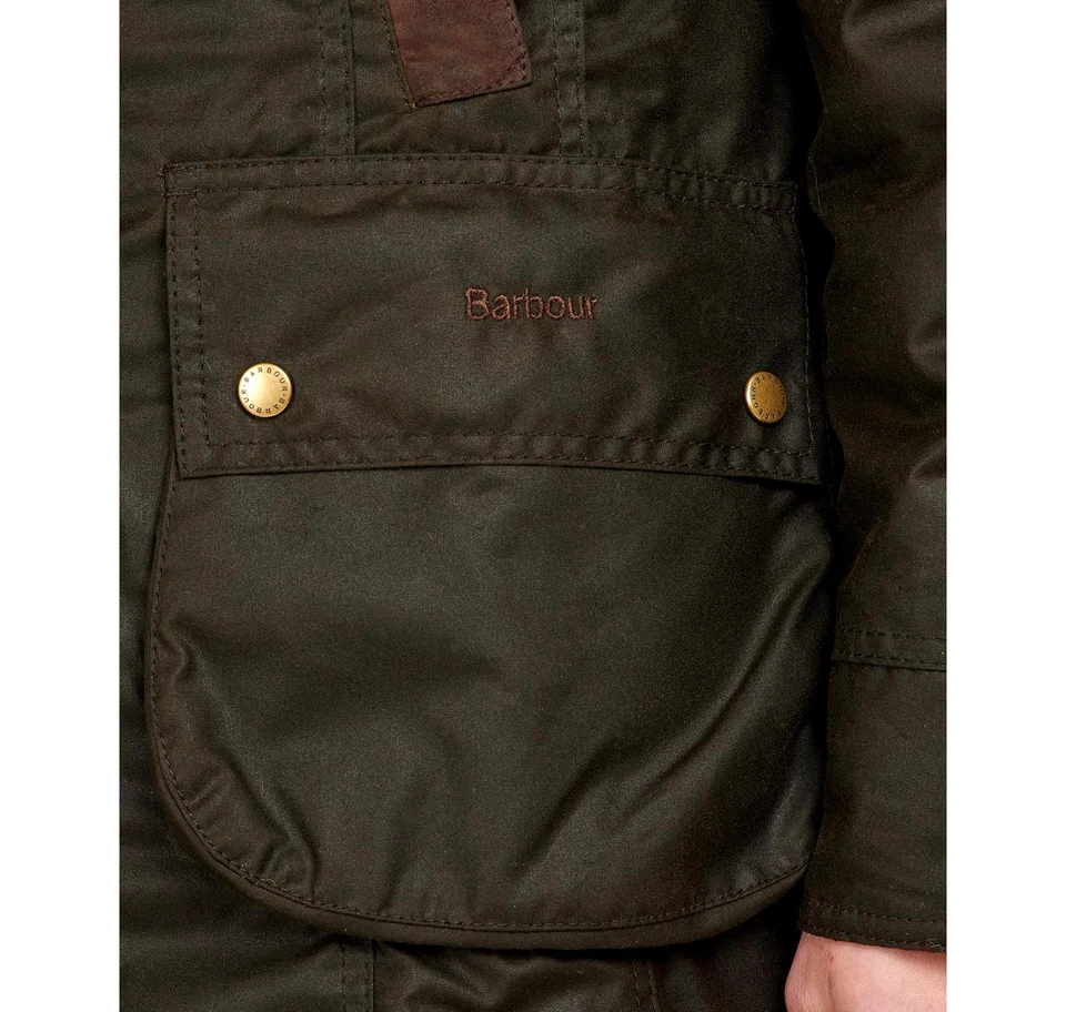 BARBOUR Giubbotto Donna Bower Wax LWX0534OL71 Colore Verde Oliva - Immagine 4 di 4