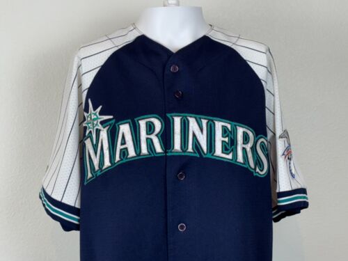 Vintage Majestic Seattle Mariners Alex Rodriguez #3 Jersey Size XL Made In USA - Picture 2 of 20