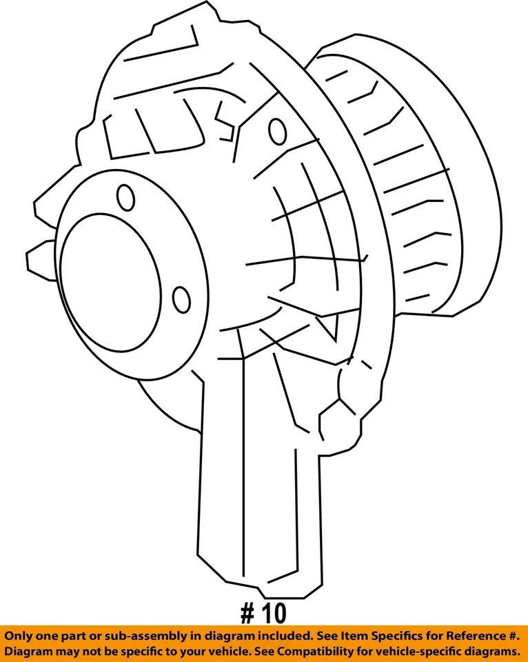Motor soplador trasero HVAC usado se adapta a: Chevrolet Suburban 1500 2015 trasero grado A Foto 4 de 4