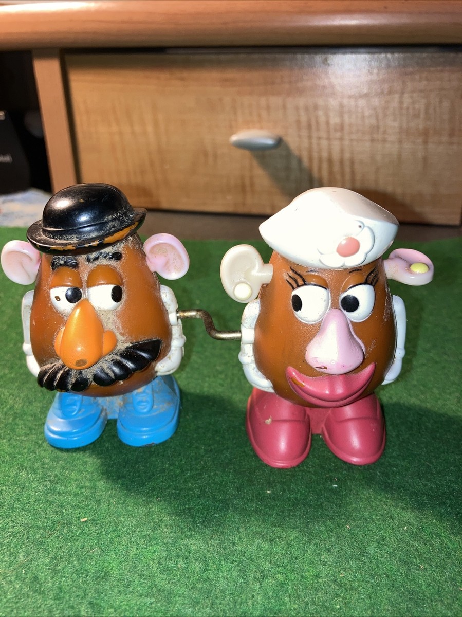 1999 McDonald's Toy Mr and Mrs Potato Head Figure 2.75 inches High