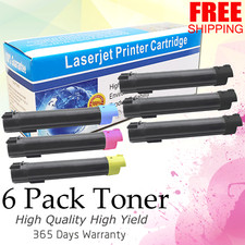 6-Pack Toner Cartridges Set for Dell 5130cdn 5130 5130CN 330-5846 HIGH YIELD