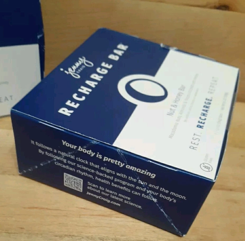 2CT: Jenny Craig NUT & HONEY RECHARGE BAR pecans almonds mac GLUTEN FREE 7pk - Image 4 of 4