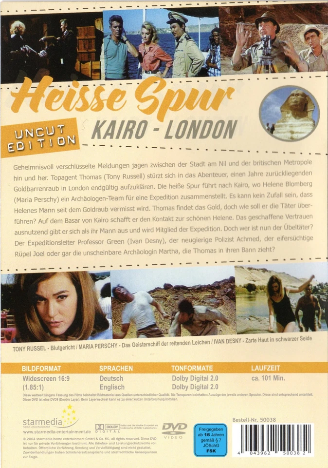 Secret of the Sphinx , 100% uncut , new & sealed , Region2 , Heisse Spur Kairo - Image 2 of 2