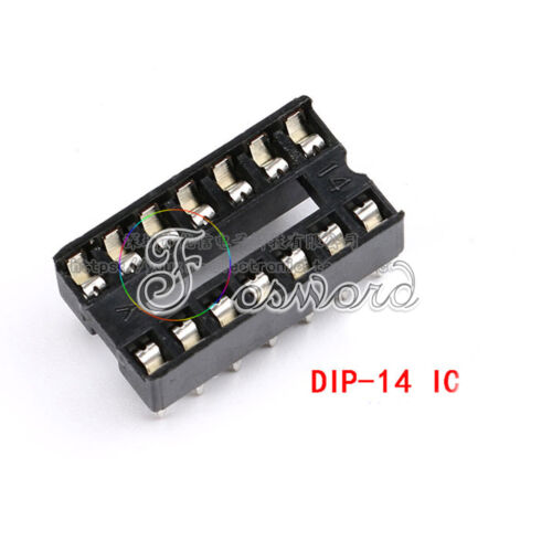 DIP/DIL IC Sockets Chip Socket Integrated Circuit Holder 6 - 40 Pin Round/Flat - Afbeelding 1 van 31