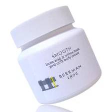 Beekman 1802 Goat Milk Body Cream "SMOOTH" Lactic Acid & Willow Bark 8 oz No Box