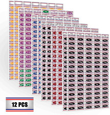 Chrome Socket Labelssae Color-coded Adhesive Stickers Organizing Socket