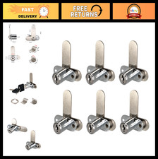 Keyed Alike Cam Locks for Cabinets  Drawers, 6 Pcs Zinc Alloy Replacement Lock