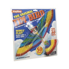 Schylling Tim Bird Flying Toy - Rubberband-Powered Mechanical Bird that Reall...