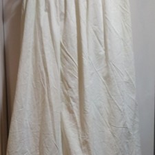 Vintage White Cotton Women's Petticoat Slip with Button Waistband Classic Style