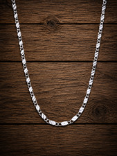 Real Solid 925 Sterling Silver Figaro Chain Necklace Men Women 16-22 Inch