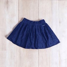Abercrombie Fitch A F Navy Blue Lace Lined Skirt Size XS