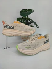 Hoka One Women's Clifton 9 Vanilla/Astral Mesh Athletic Sneakers Size 8.5B US