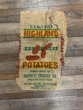 HIGHLAND POTATOES 50LB BURLAP BAG