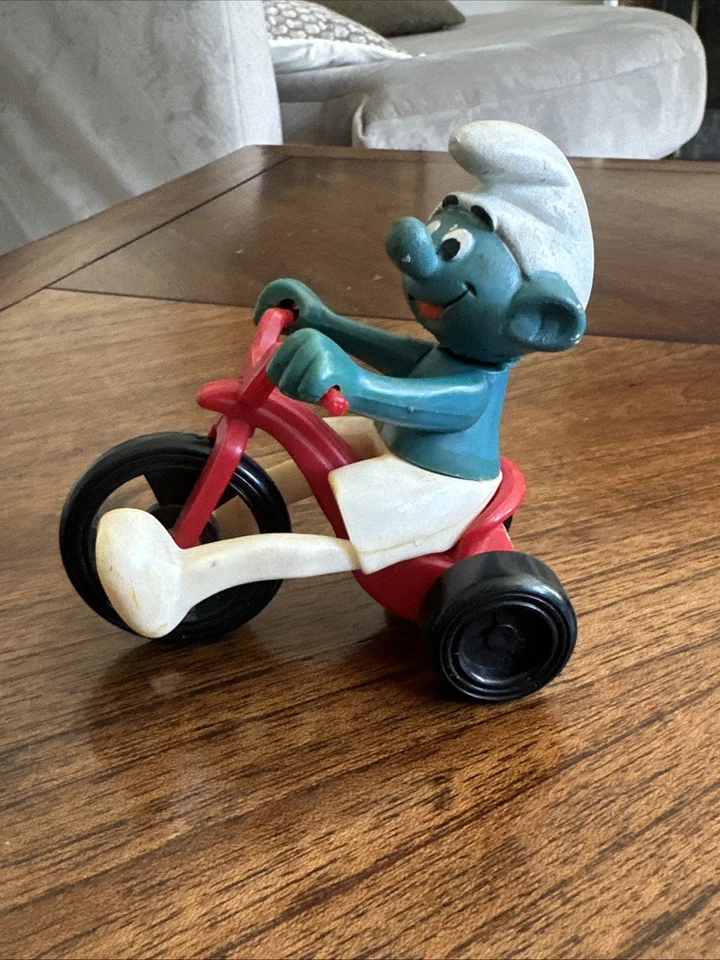 Lot 8 SMURF PVC FIGURE LOT VINTAGE Peyo Schleich Late 1970’s-Early 1980’s RARE - Image 3 of 4