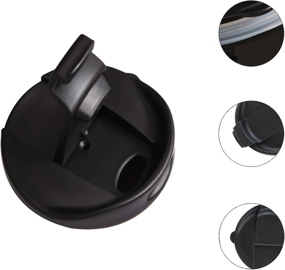 Taza de café de cerámica taza de viaje regalo con tapa 17 oz, taza de té alta de porcelana... Foto 4 de 4