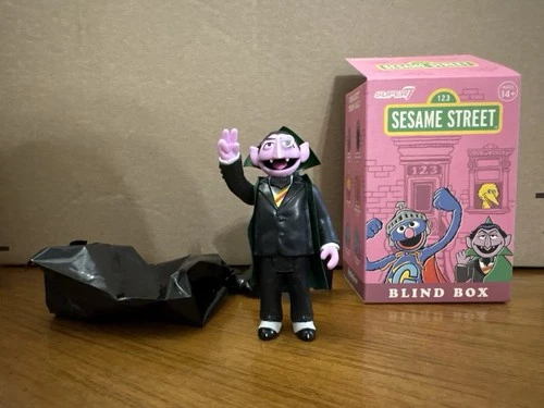 Super7 ReAction Sesame Street Count von Count Blind Box Collectible Figure