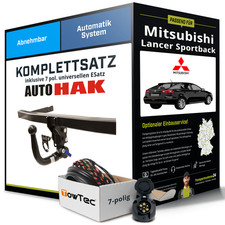 Anhängerkupplung abnehmbar für MITSUBISHI Lancer Sportback +E-Satz AHK