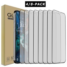 LOT For Apple iPhone XS Max /XS/X/XR Clear Tempered Glass Screen Protector Film