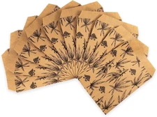 50 bags of our Exotic Plant Print Flat Paper Bags, for Treats, Storefronts,...