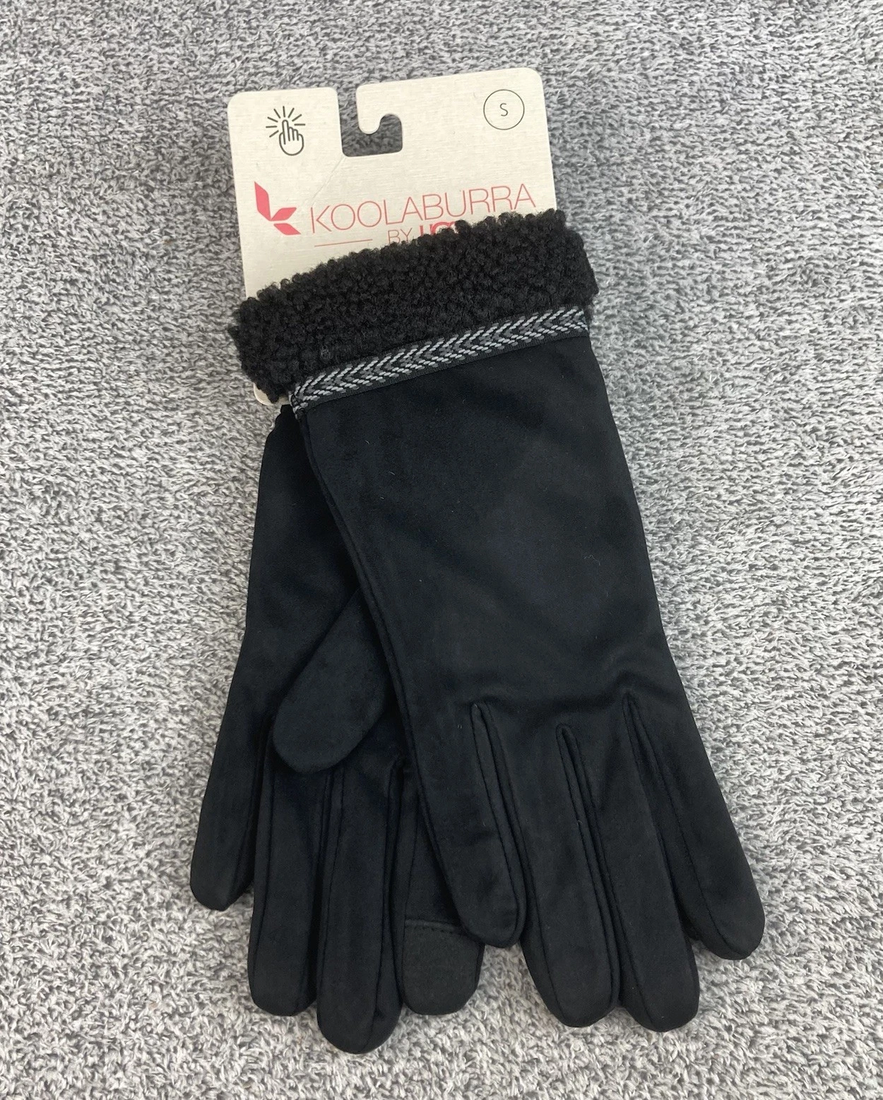 Koolaburra by UGG Burree Gloves Women Sz Small Black Earmuff Cold Weather Winter