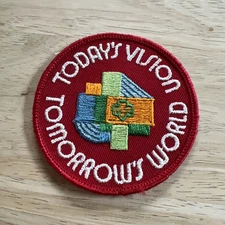 Girl Scouts TODAY’S VISION TOMORROW’S WORLD Patch vintage