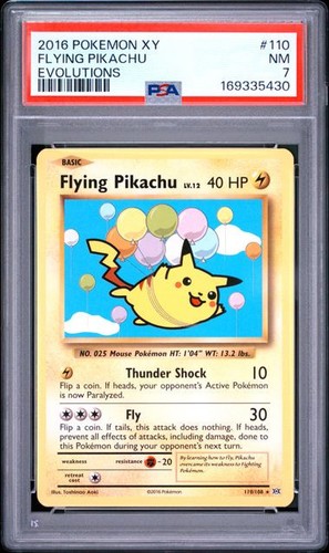Flying Pikachu graded PSA 7 for sale on eBay