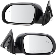 Trq Driver Passenger Side Mirror Set With Heat Without Housing Turn Signal...