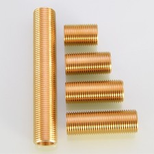 1/2 inch BSP Thread Brass Running Nipple Plumbing Pipe Connector 30-120mm Long