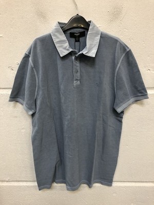 Mavi Men's T-Shirt Short Sleeve Polo Summer Polo Shirts Tee Blue L