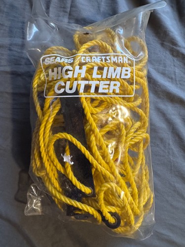 Vintage Craftsman High Limb Cutter Tree Branches Rope Chain Saw