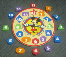 Melissa  Doug DISNEY Mickey Mouse  Friends Wooden Shape Sorting Clock Complete