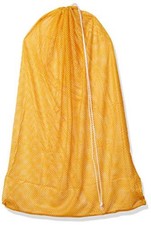 Champion Sports Mesh Equipment Bag Heavy-Duty Nylon Drawstring 24" x 36" Gold