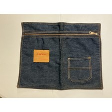 VTG Cone Mills Denim Zippered Pouch Unisex OS Blue Raw Rare Collectible