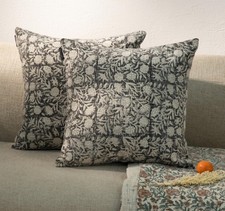 Decorative Throw Pillow Covers, Set of 2 (Shadow Grey, 18" x 18" (Pack of 2))