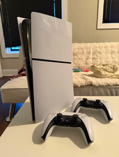 Sony PlayStation 5 Digital Edition Console White w/ 2 DualSense, 825GB 4K