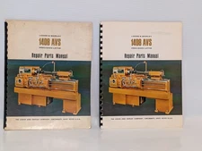Set of 3 Lodge & Shipley 1408 AVS Precision Lathe Repair Parts Manuals, as shown