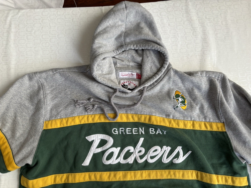 Mitchell & Ness Green Bay Packers Head Coach Pullover Hoodie Men 3XL Throwback - Picture 2 of 6