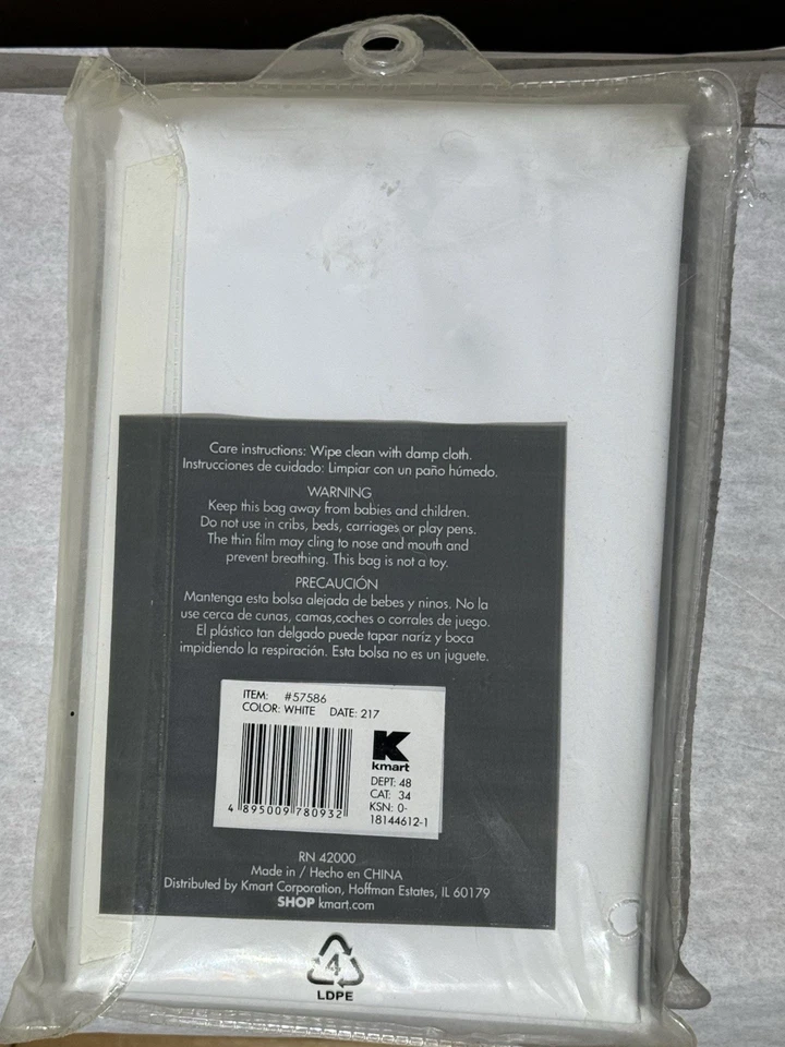 Forro de ducha Essential Home crudo/blanco 100 % PEVA calibre 5 peso medio Foto 2 de 2