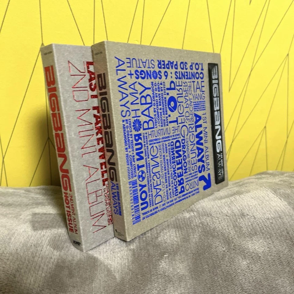 BIGBANG's music mini album 1.2 CD 2set ALWAYS & HOT ISSUE G-Dragon K-POP used Foto 2 de 4