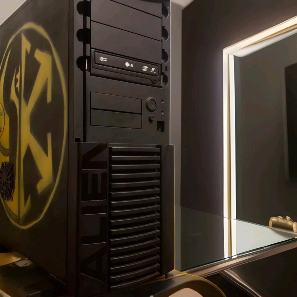 2002 Alienware Area-51 Vintage Chieftec Steel Dragon PC ATX Tower SWTOR Case - Image 3 of 4