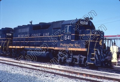 Original Dia - SCL Seaboard Coast Line GP40 1641 At Winston, FL. 3/84