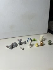 Lot Vtg Hagen-Renaker And Other Miniature Ceramic Animals - 10 Total