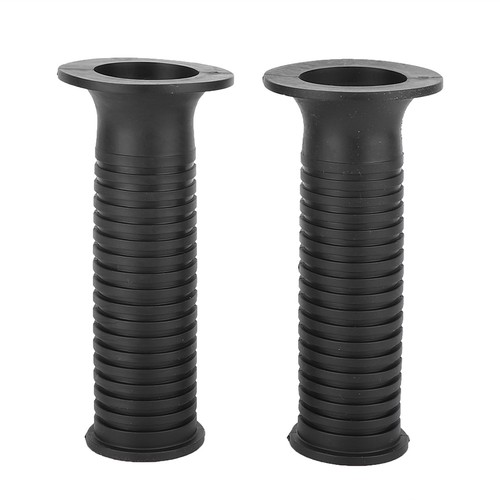 ༝1 Pair 25/28mm 1in Black Motorcycle Handlebar Grip Handle Bar Cover Accessory - Photo 4/9