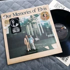 Elvis Presley OUR MEMORIES OF AQL1-3279 (USA 1979 ORIGINAL)  RARE STICKER "NM"