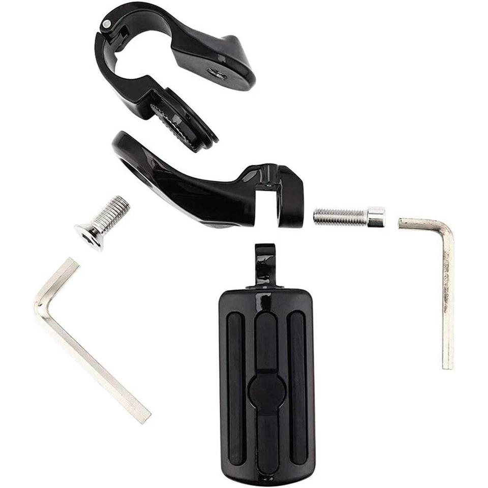 "Barra de choque clavijas largas negras de 1-1/4"" para motocicleta carretera para Victory Cross Roads" Foto 4 de 4