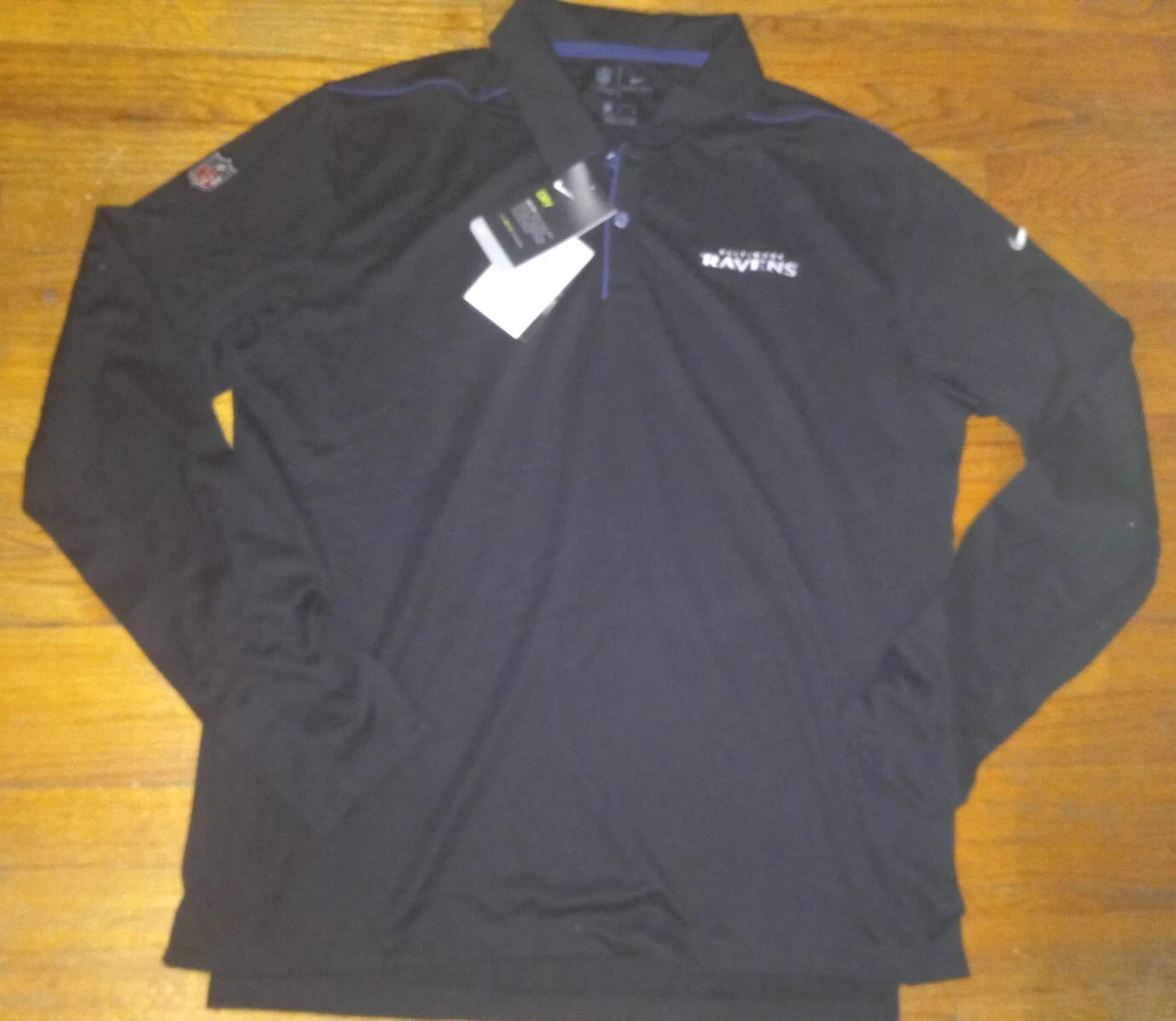 Baltimore ravens long cheap sleeve polo shirt