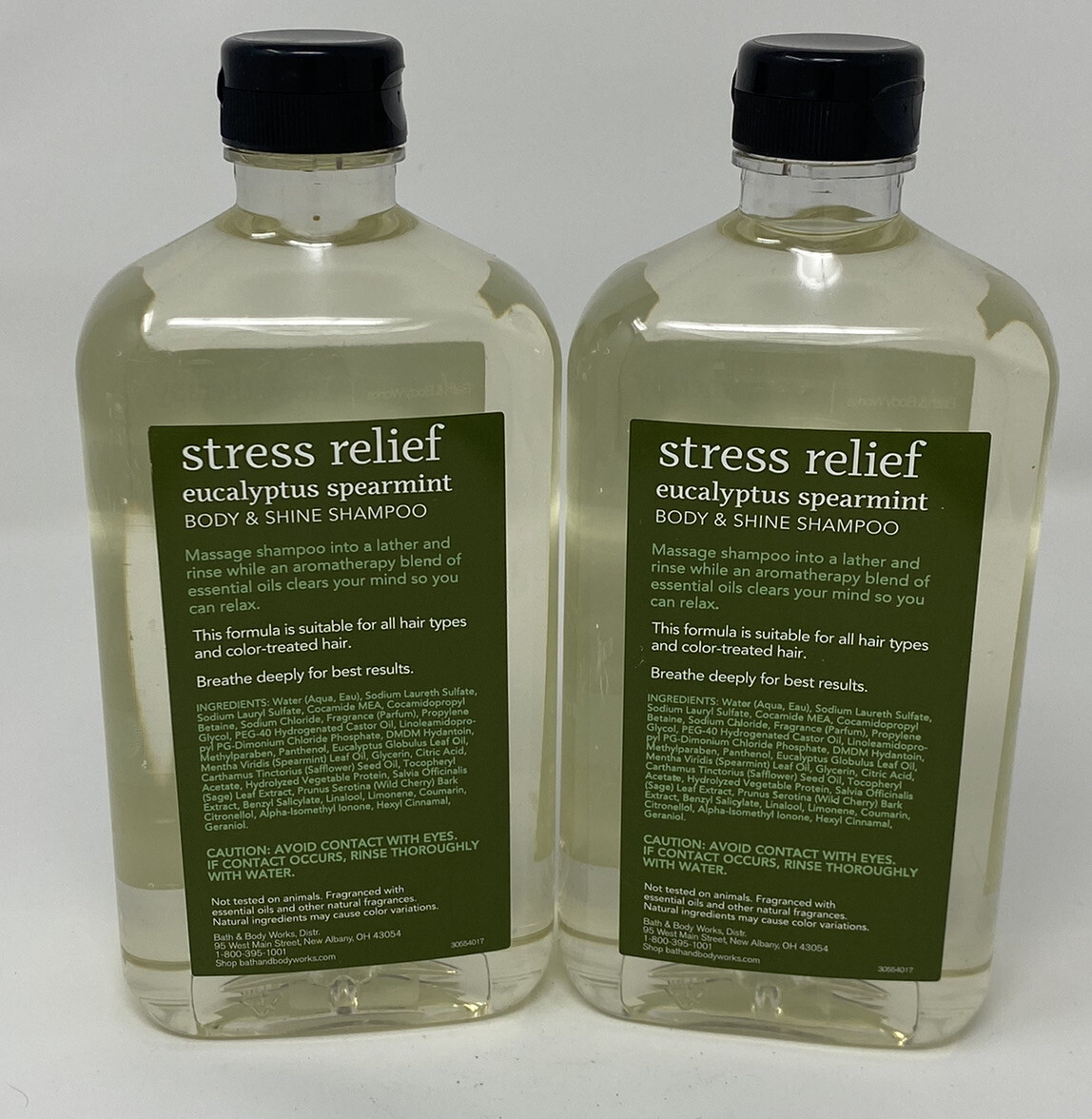 Bath & Body Works Aromatherapy Stress Relief Shampoo Set of 2 Bottles